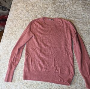 Everlane cashmere crew in pink size small
